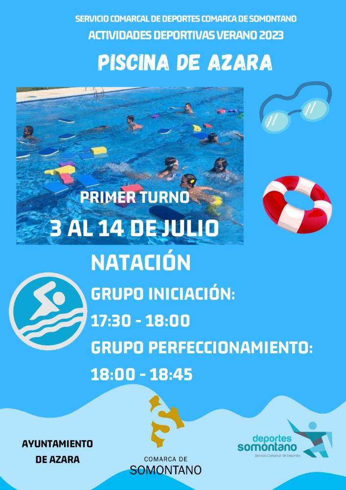 Imagen El lunes 3 de julio comienzan los curso de natación