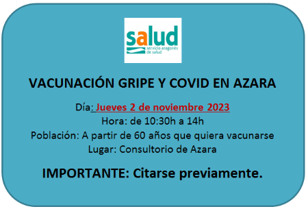 Imagen Vacunación de gripe y covid en Azara