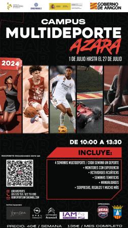 Imagen Azara ya disfruta del campus multideporte del verano