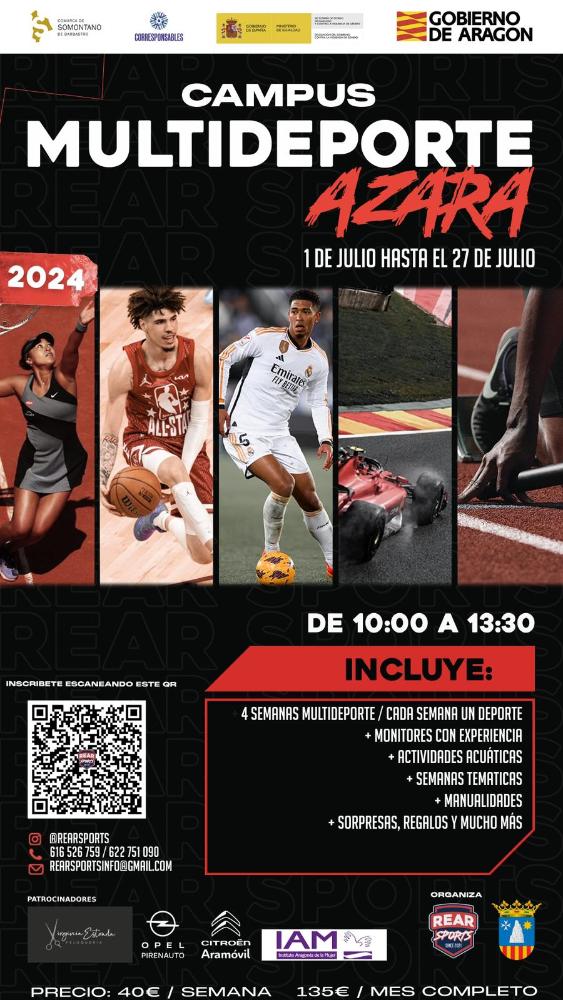 Imagen Azara ya disfruta del campus multideporte del verano