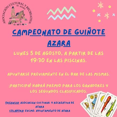Imagen En marcha el Campeonato de Guiñote de Azara