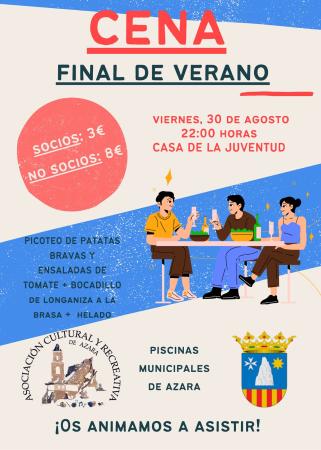 Imagen Cena de celebración del Final del Verano en Azara