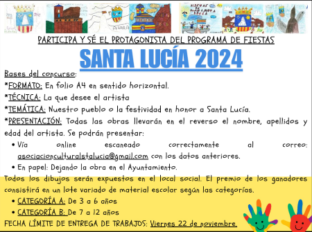 Imagen Concurso de cartel para el Programa de Fiestas de Santa Lucía