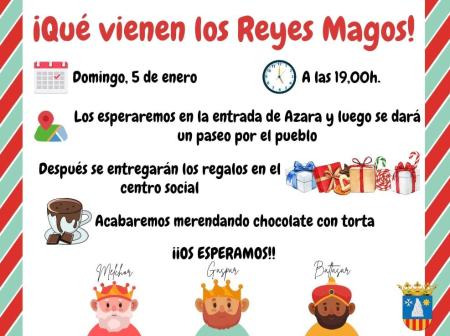 Imagen Los Reyes Magos llegarán el domingo a Azara