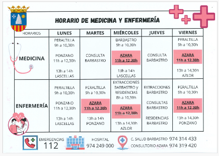 Imagen Nuevos horarios del consultorio médico