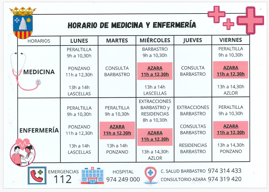 Imagen Nuevos horarios del consultorio médico
