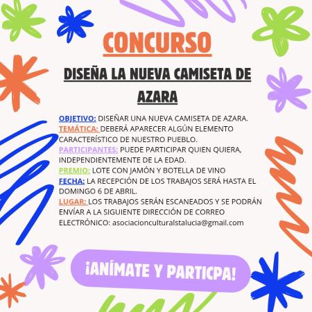 Imagen Azara comienza a preparar sus fiestas con el diseño de su camiseta