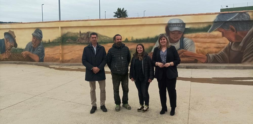 Imagen Azara se embellece con una gran obra de David Gatta