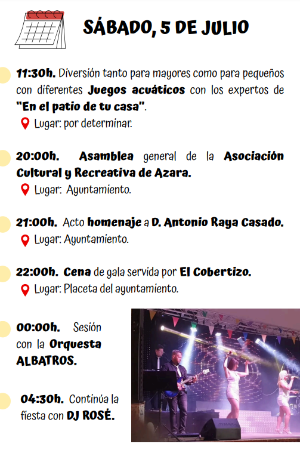 Image 2025-07-05_Azara. Programación sábado Jornadas Culturales.PNG