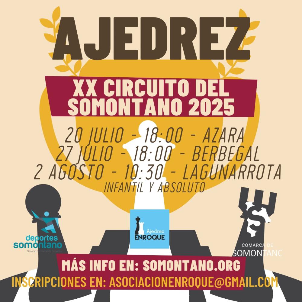 Imagen El Circuito de Ajedrez Somontano comienza  el domingo en Azara