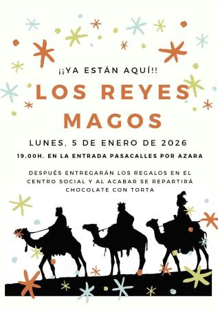 Imagen Los Reyes Magos visitarán Azara el lunes 5 de enero