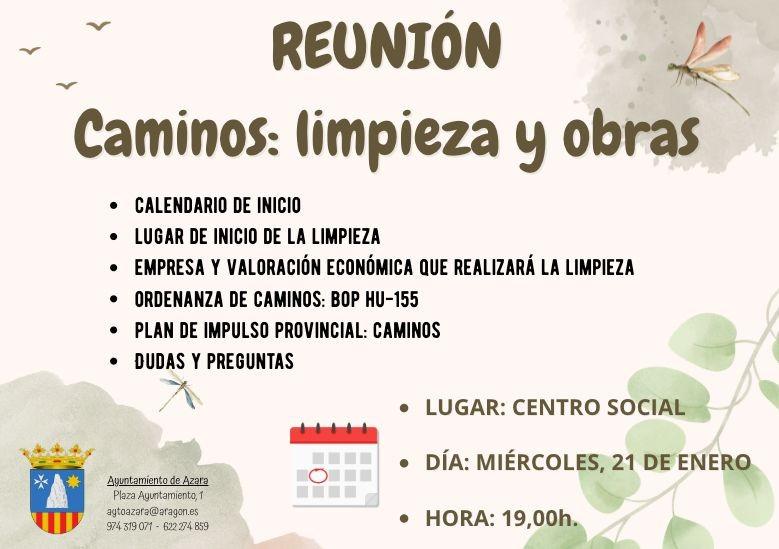 Imagen Reunión en Azara para tratar temas de caminos, limpiezas y obras